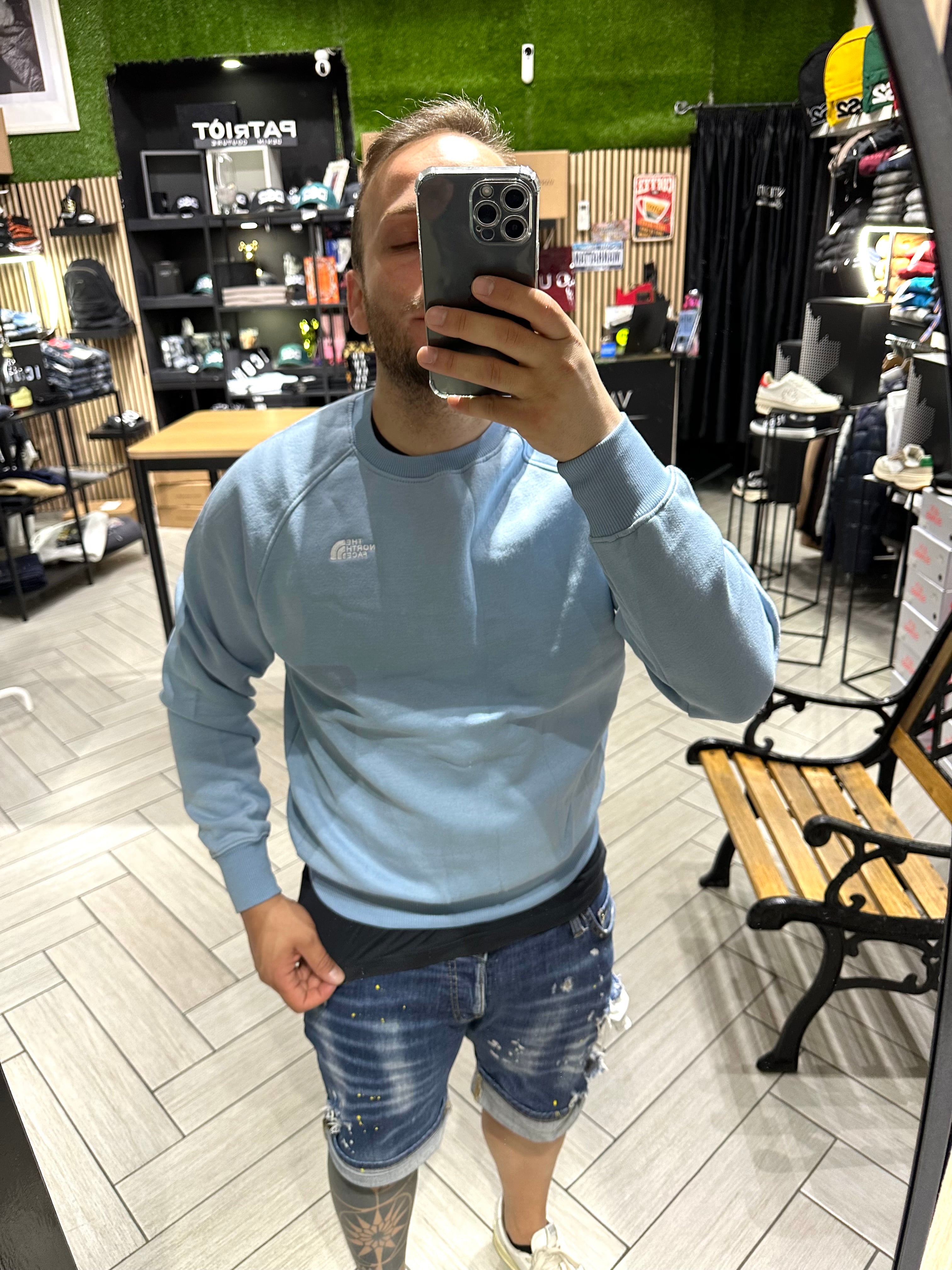 Felpa The North Face azzurra
