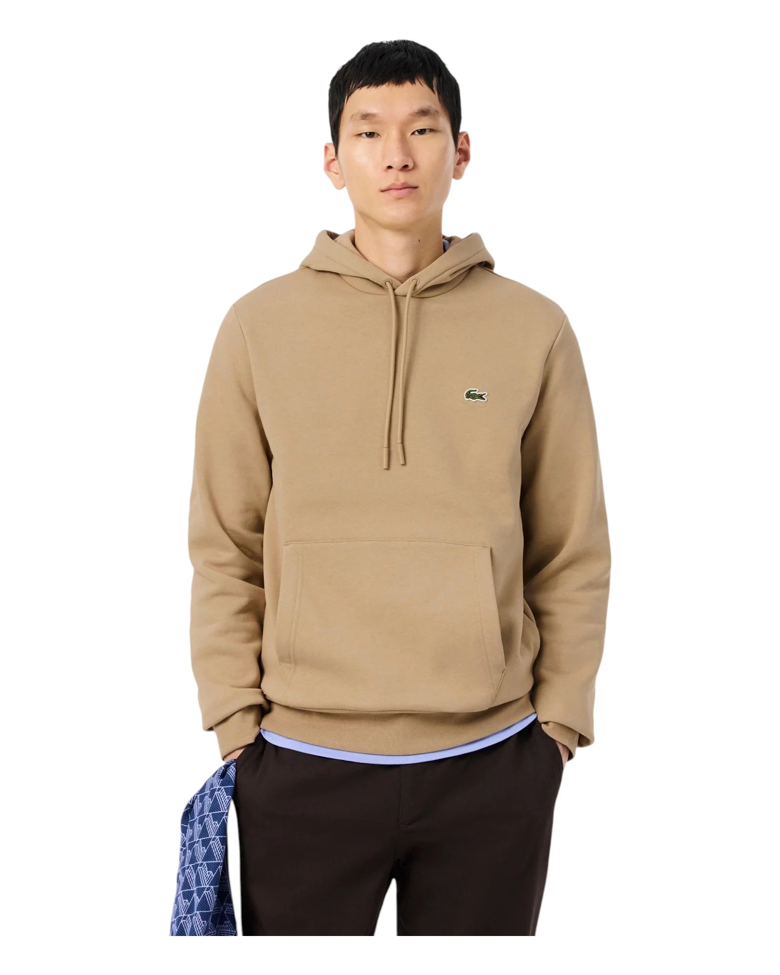 Felpa Lacoste Cappuccio beige