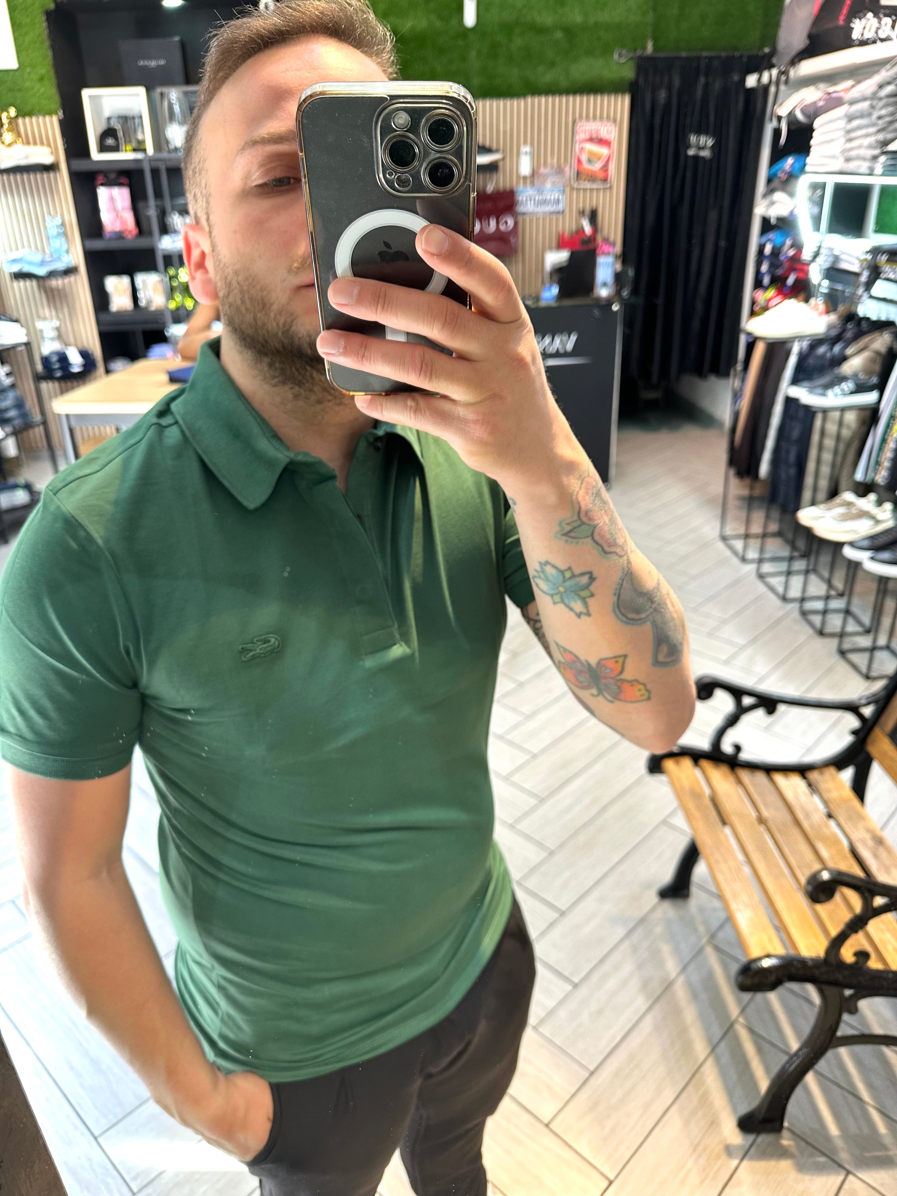 Polo LACOSTE verde