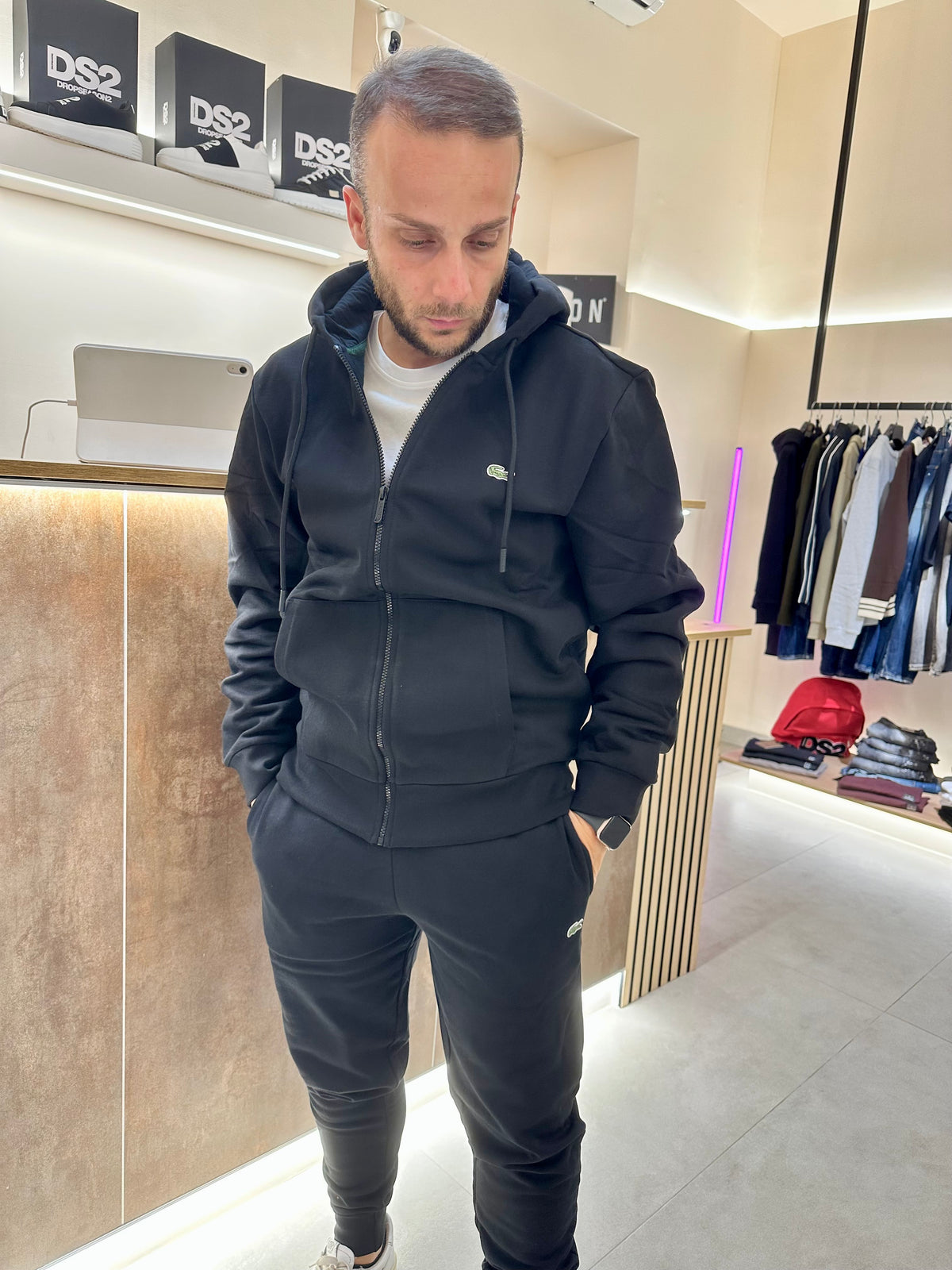 Tuta Lacoste con zip
