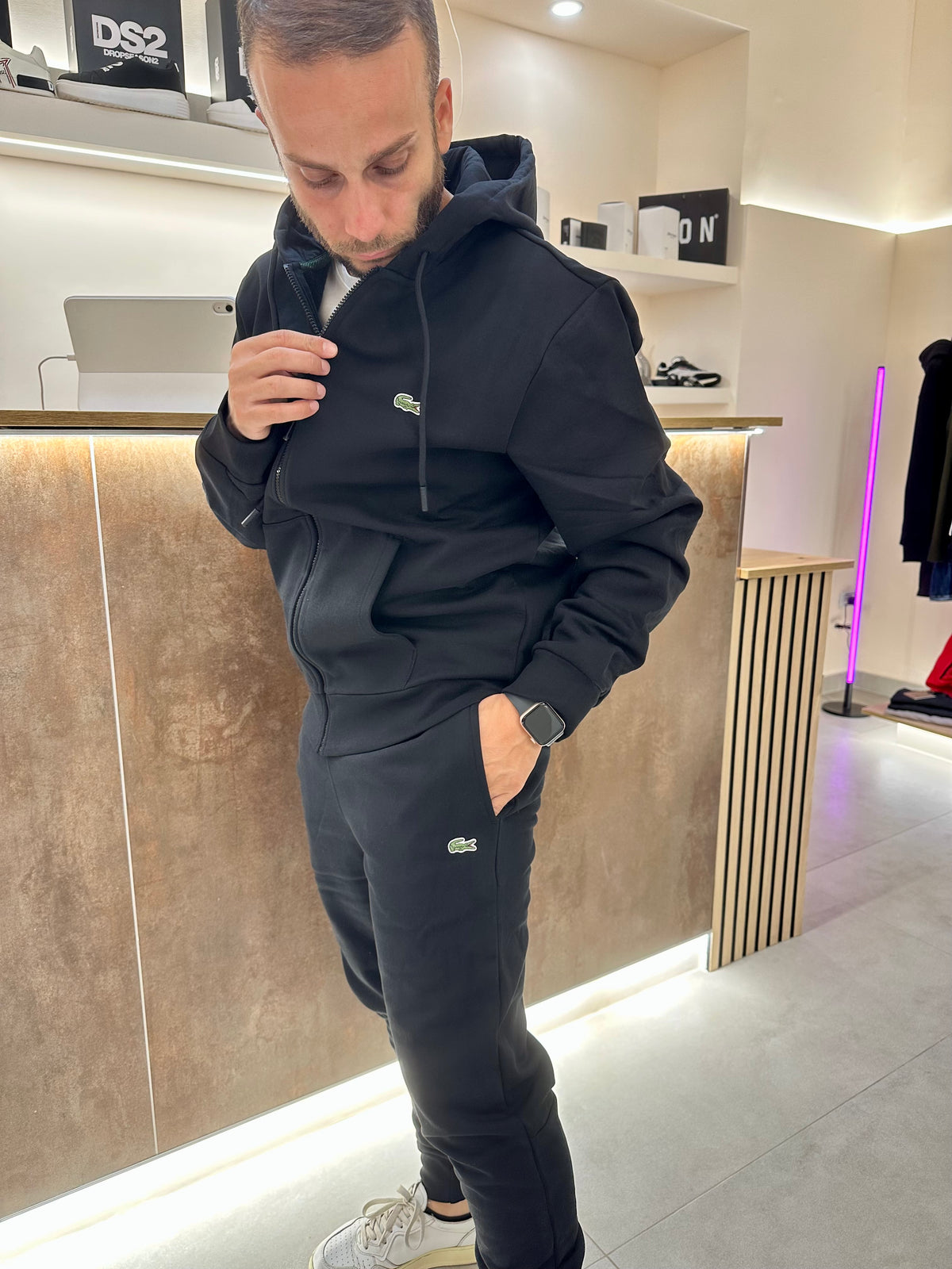 Tuta Lacoste con zip